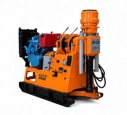 XDEM Chongtan XY-2B 530m แท่นขุดเจาะแกนหินแกนหมุนไฮดรอลิกอุปกรณ์เจาะธรณีวิทยาสำหรับการสุ่มตัวอย่างดินการเจาะบ่อน้ำบาดาลการก่อสร้างหลุมยาแนว