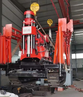 GXY-360 Spindle Rotary Geological Core Drilling Rig Max 500m ความลึก เครื่องเจาะวิศวกรรมไฮดรอลิก เครื่องเจาะสํารวจสําหรับหิน Coring น้ําดี Grouting ทางหลวงอุปกรณ์การสํารวจรถไฟฟ้า