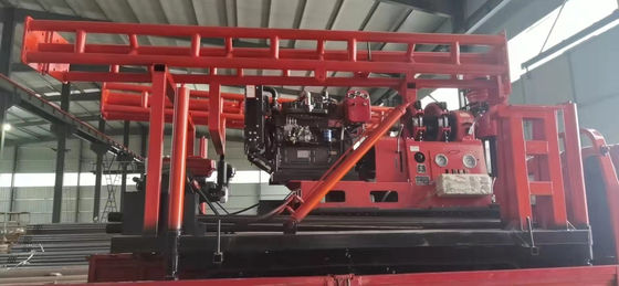 GXY-360 Spindle Rotary Geological Core Drilling Rig Max 500m ความลึก เครื่องเจาะวิศวกรรมไฮดรอลิก เครื่องเจาะสํารวจสําหรับหิน Coring น้ําดี Grouting ทางหลวงอุปกรณ์การสํารวจรถไฟฟ้า