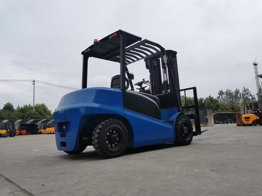 สะอาดต่อสิ่งแวดล้อม XDEM Forklift ความจุ 5000kgs ความจุ แบตเตอรี่ไฟฟ้าพลังงานกับด้าน Shifter และตัวเลือก Duplex Mast