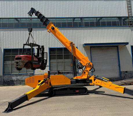 XDEM 8T 5T 3T อุปกรณ์ยกเครนกระบะยาวโทรทัศน์ เครนแมงมุมเคลื่อนที่ ไดเซลและพลังงานไฟฟ้าคู่