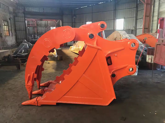 ขายร้อน Excavator ไฮดรอลิกนิ้วมือถัง Excavator Clamp ถังจาก 3 ตันถึง 40 ตัน Digger สําหรับขาย