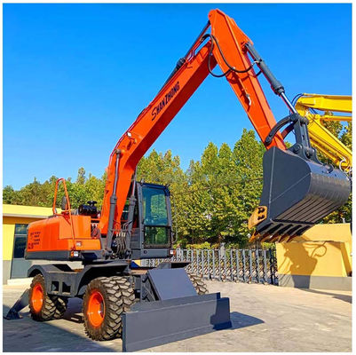 คุณภาพดี โรงงาน 18 ตัน รถขุดล้อ SZL180 SHANZHONG Hydraulic Digger