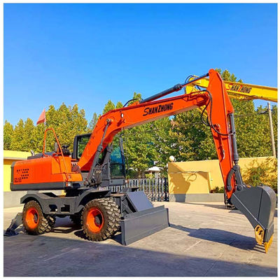 คุณภาพดี โรงงาน 18 ตัน รถขุดล้อ SZL180 SHANZHONG Hydraulic Digger