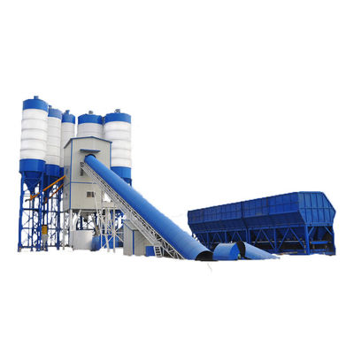 โรงงานผลิตคอนกรีตขนาดสูง HZS60 60M3H 110kw โรงงานคอนกรีตชุด โรงงานคอนกรีตกลางพาณิชย์ที่มีเครื่องผสม