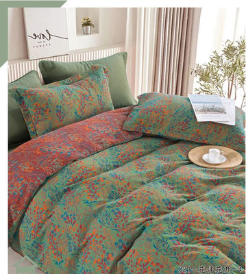 สุขภาพดี 100% ผ้าขนมล้าง ดีไซน์ใหม่ Jacquard เตียงชุด