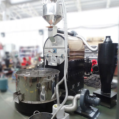 เครื่องปิ้งกาแฟอุตสาหกรรมสําหรับโรงงาน ใช้เครื่องปิ้งกาแฟ 50kg 60kg ด้วยการควบคุม PLC