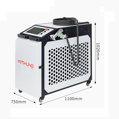 เครื่องทําความสะอาดเลเซอร์ความเร็วสูง 1500W 2000W การทําความเย็นด้วยอากาศ วัสดุไร้สแตนเลส