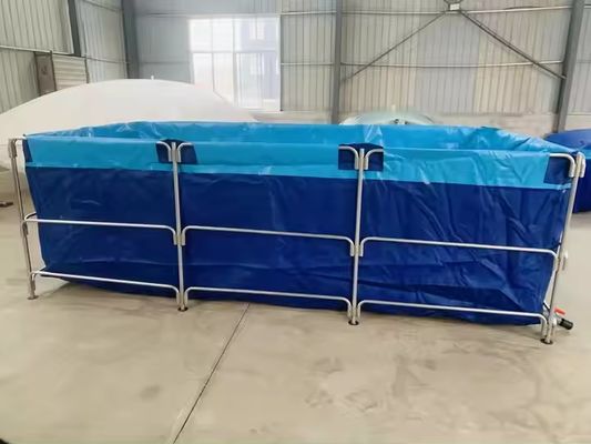 XDEM ถัง PVC สี่เหลี่ยมพับได้สำหรับการเกษตร ผ้าใบเพาะเลี้ยง บ่อปลาทรงสี่เหลี่ยม สำหรับใช้ในฟาร์มปลา