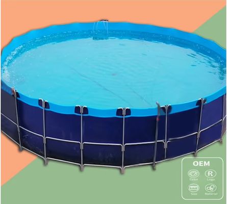XDEM ถัง PVC สี่เหลี่ยมพับได้สำหรับการเกษตร ผ้าใบเพาะเลี้ยง บ่อปลาทรงสี่เหลี่ยม สำหรับใช้ในฟาร์มปลา