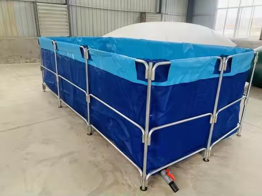 XDEM ถัง PVC สี่เหลี่ยมพับได้สำหรับการเกษตร ผ้าใบเพาะเลี้ยง บ่อปลาทรงสี่เหลี่ยม สำหรับใช้ในฟาร์มปลา