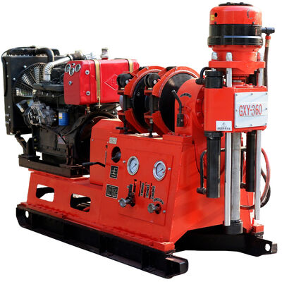 GXY-360 Spindle Rotary Geological Core Drilling Rig Max 500m ความลึก เครื่องเจาะวิศวกรรมไฮดรอลิก เครื่องเจาะสํารวจสําหรับหิน Coring น้ําดี Grouting ทางหลวงอุปกรณ์การสํารวจรถไฟฟ้า