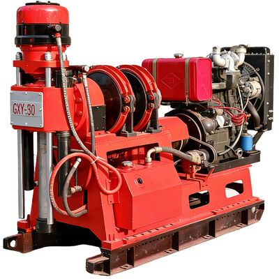 GXY-360 Spindle Rotary Geological Core Drilling Rig Max 500m ความลึก เครื่องเจาะวิศวกรรมไฮดรอลิก เครื่องเจาะสํารวจสําหรับหิน Coring น้ําดี Grouting ทางหลวงอุปกรณ์การสํารวจรถไฟฟ้า