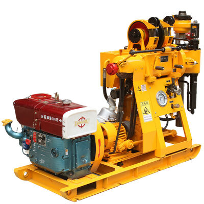 XY-1 ความเร็วสูง ธรณีวิทยา Core Drilling Rig ความลึก 100m Spindle เครื่องเจาะสํารวจหมุนสําหรับการเก็บตัวอย่างดิน น้ําบ่อน้ํา Grouting Blasting Hole Drilling อุปกรณ์