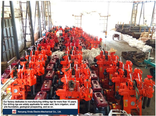 XY-1A-4H พกพา เครื่องเจาะสํารวจธรณีวิทยา 150m เครื่องเจาะหินแบบไฮดรอลิก เครื่องเจาะหินแบบไฮดรอลิก เครื่องเจาะหินแบบไดเซลเครื่องยนต์บูรณาการ ปั๊มดินสําหรับการสํารวจการก่อสร้างภูเขาและราบ