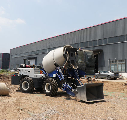 XDEM 3.5m3 เครื่องผสมคอนกรีตรถบรรทุก อัตโนมัติการบรรทุก 85kw 7830x2680x4170mm 7800 กิโลกรัม