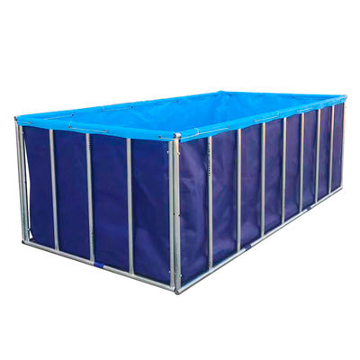 XDEM ถัง PVC สี่เหลี่ยมพับได้สำหรับการเกษตร ผ้าใบเพาะเลี้ยง บ่อปลาทรงสี่เหลี่ยม สำหรับใช้ในฟาร์มปลา