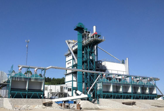 3000kg / Batch 240t / H เครื่องผสมยางมะตอยเครื่องจักรก่อสร้างถนน