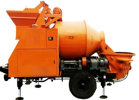 แบบพกพา C3 8Mpa รถพ่วงปั๊มผสมคอนกรีตติดตั้ง