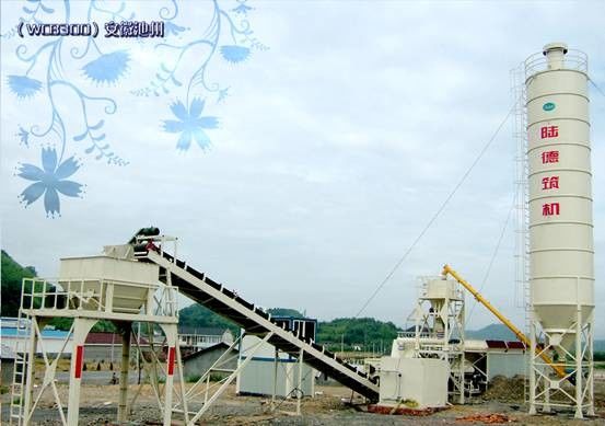 โรงผสมปูนซีเมนต์ดิน 85kW, สถานีผสมคอนกรีต 300t / H