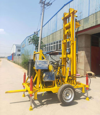 เครื่องเจาะหลุม 60rpm Dia450mm พร้อมเครื่องยนต์ดีเซล 4 สูบ