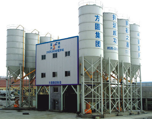 XDEM 2X90kW 300m3 / H โรงผสมคอนกรีตแบบอยู่กับที่ HZS300